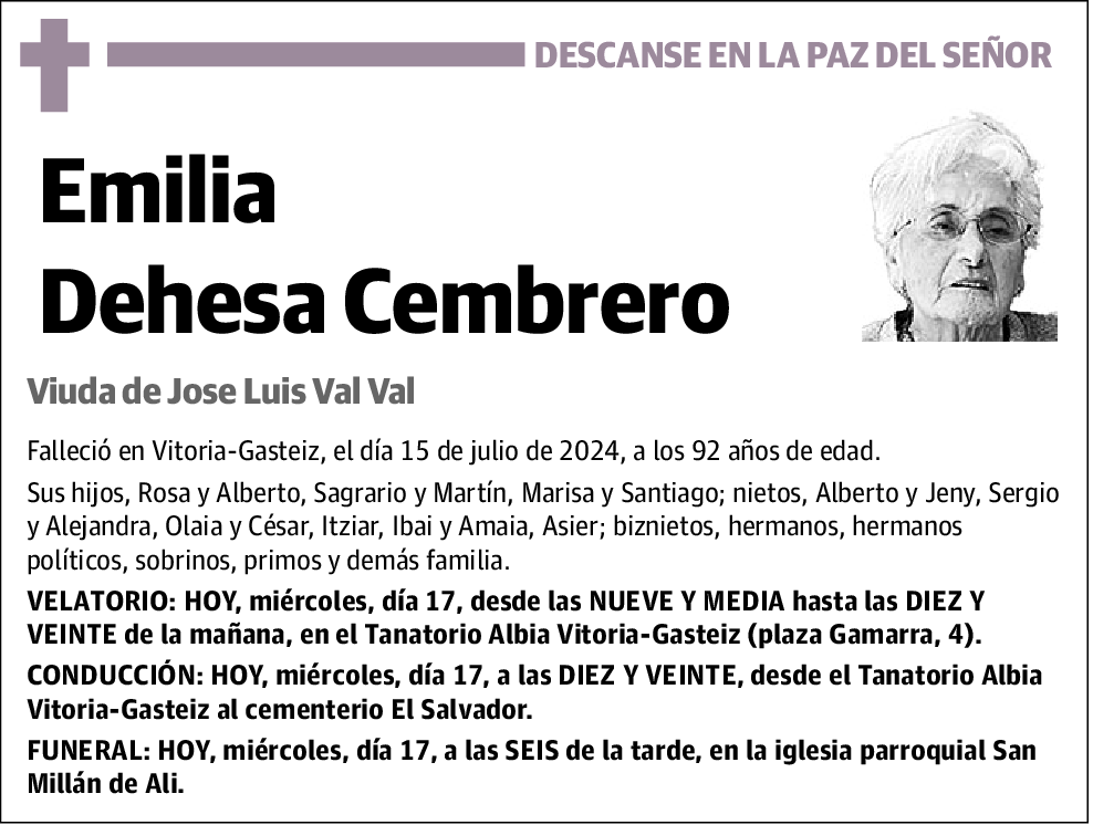 Emilia Dehesa Cembrero