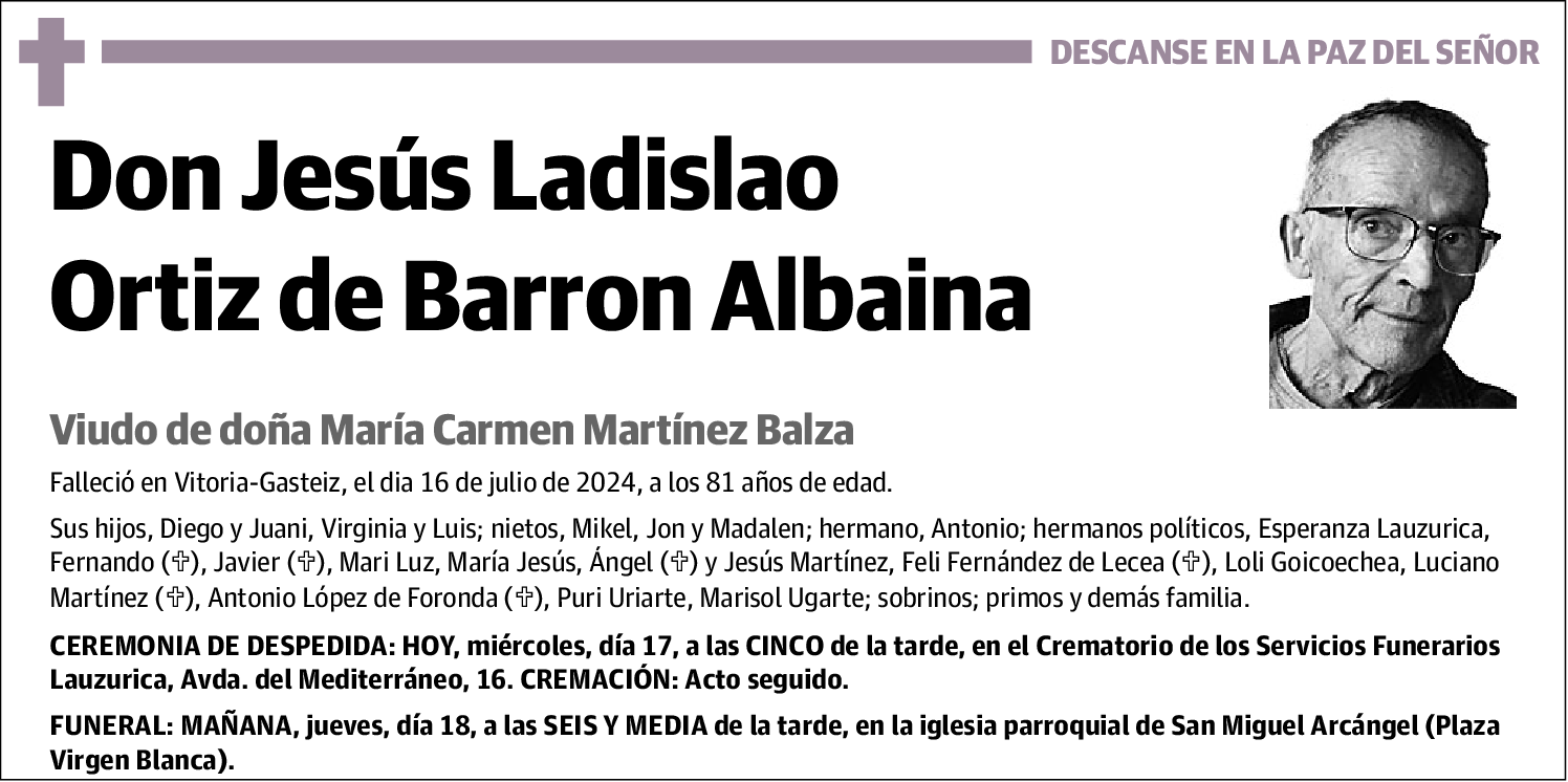 Jesus Ladislao Ortiz de Barron Albania