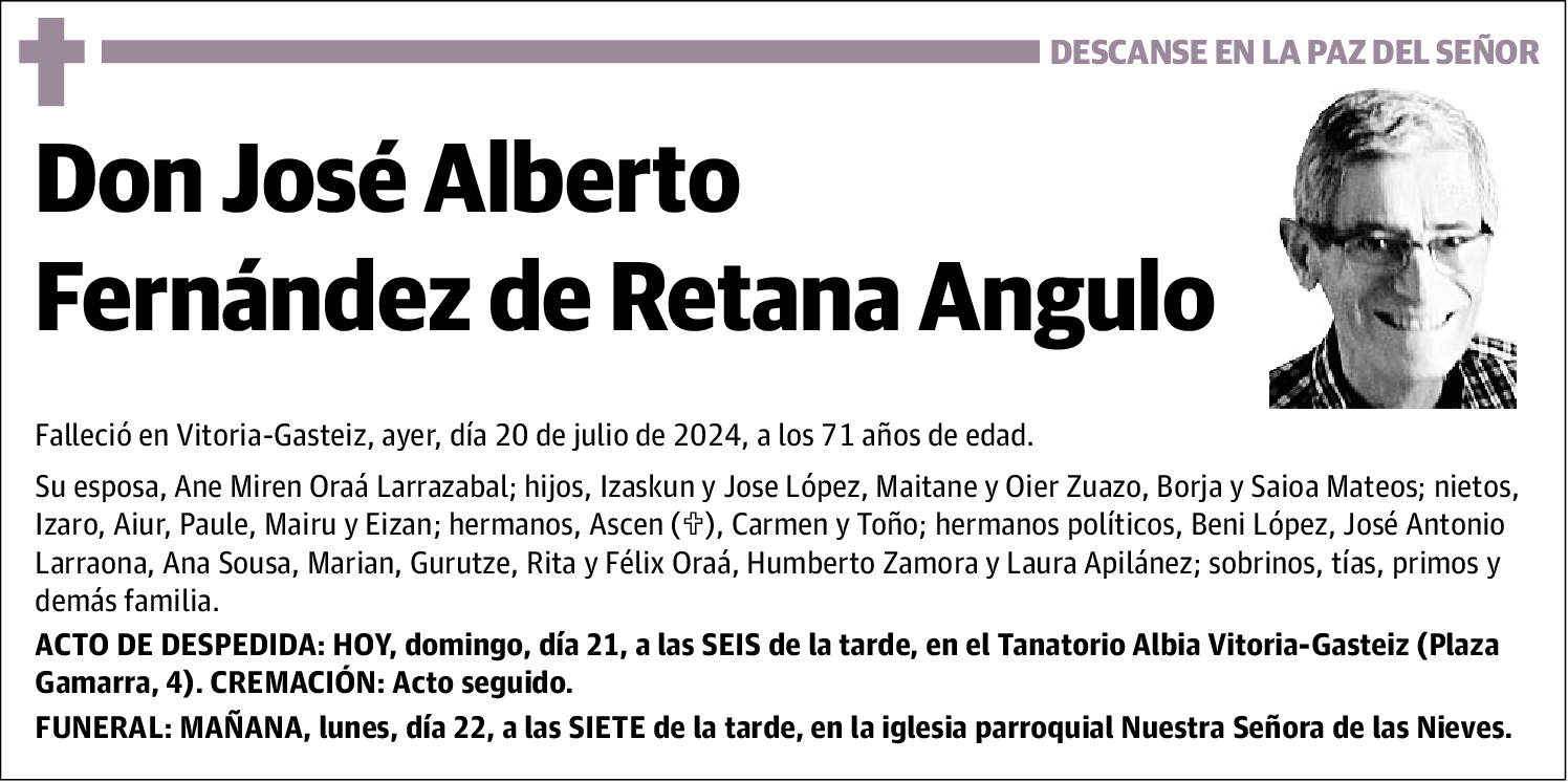 José Alberto Fernández de Retana Angulo