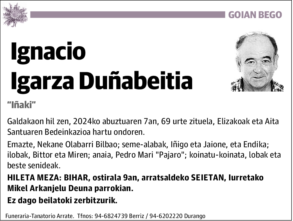 Ignacio Igarza Duñabeitia