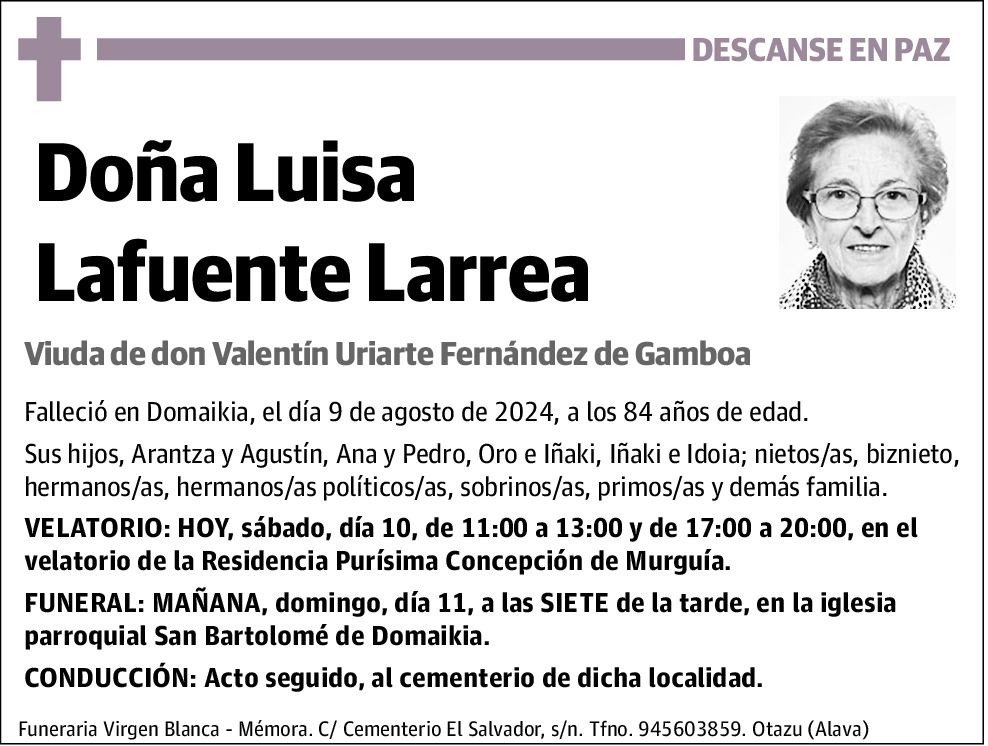 Luisa Lafuente Larrea