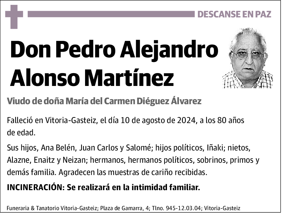 Pedro Alejandro Alonso Martínez