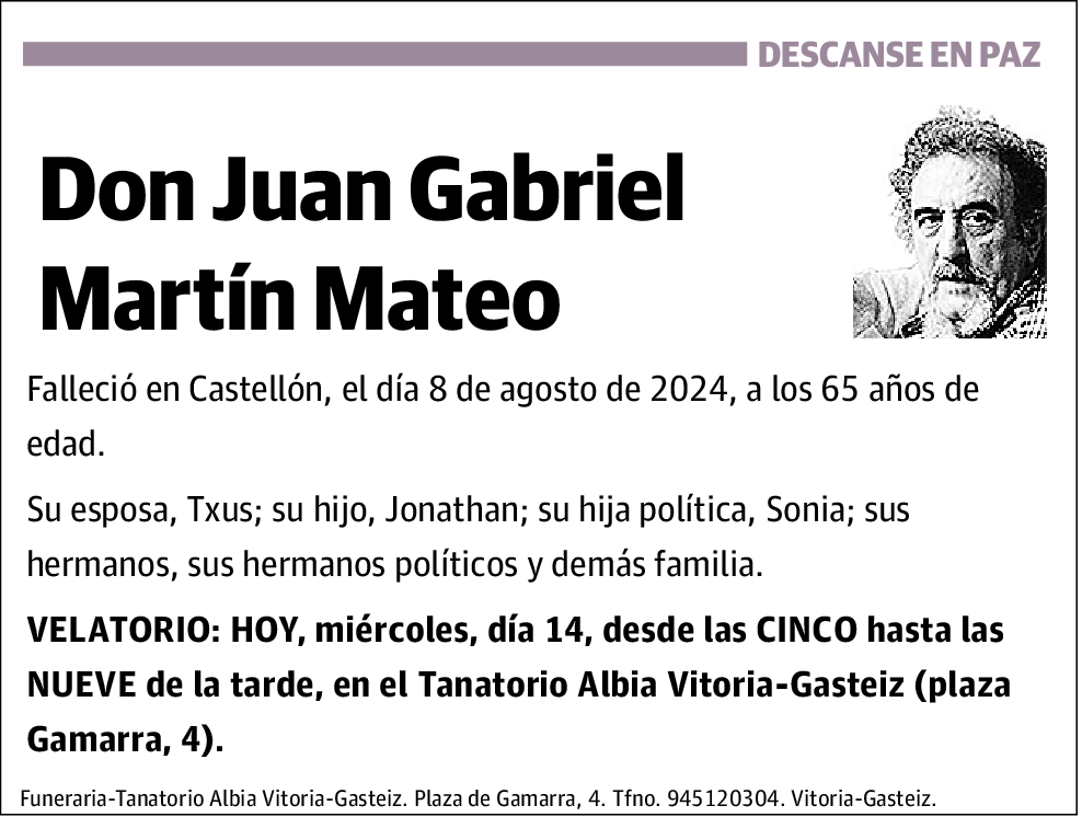 Juan Gabriel Martín Mateo