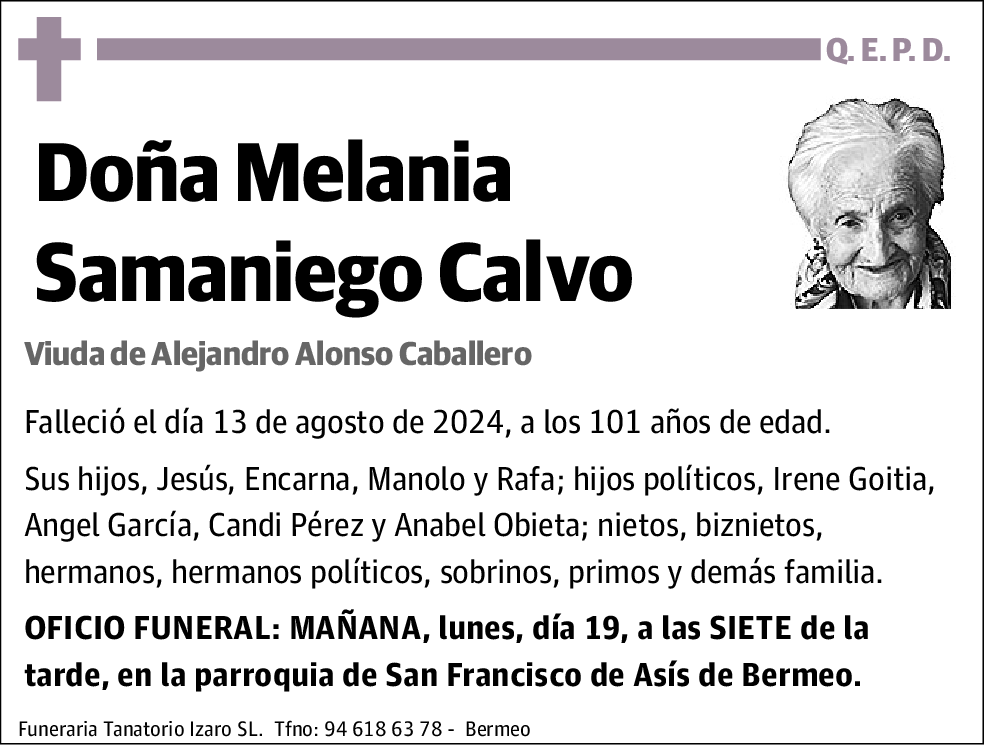 Melania Samaniego Calvo