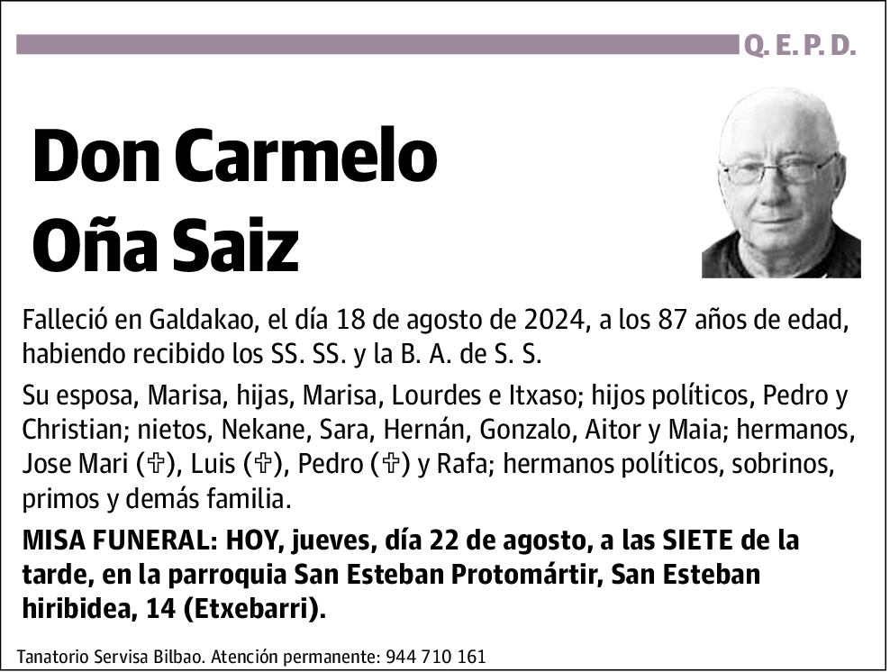 Carmelo Oña Saiz