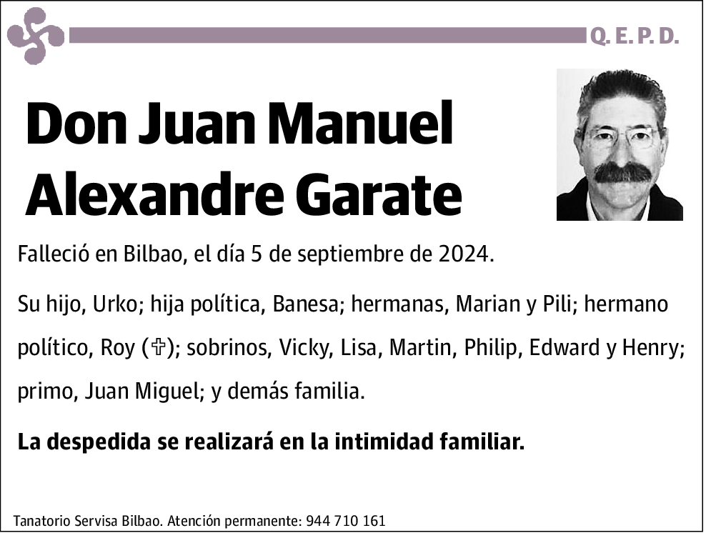 Juan Manuel Alexandre Garate