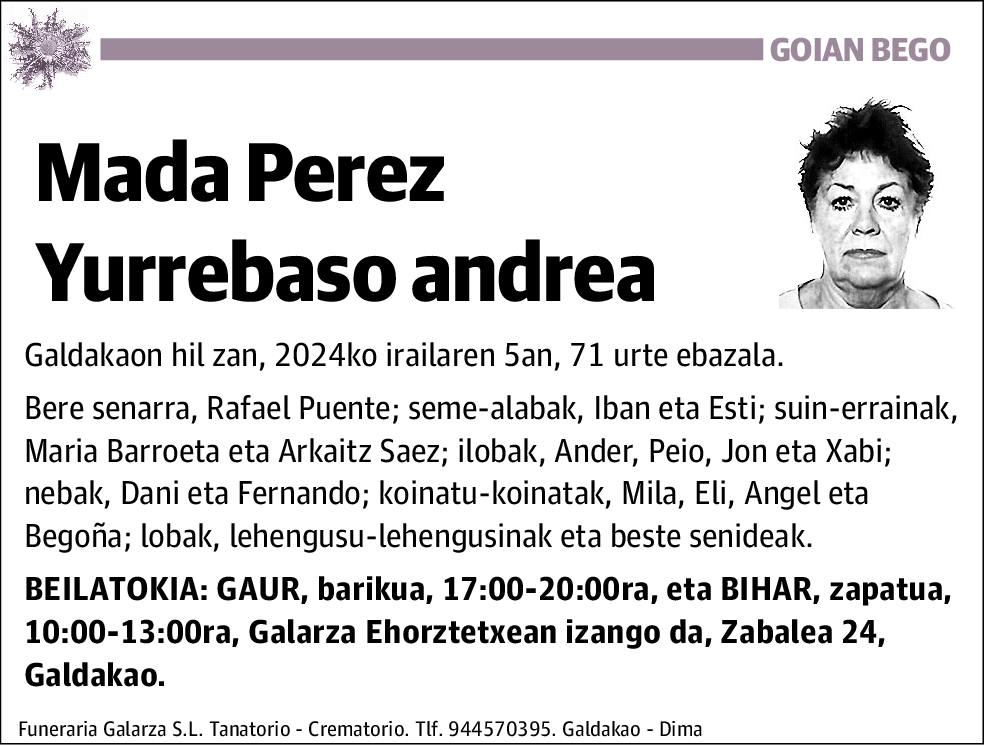 Mada Perez Yurrebaso