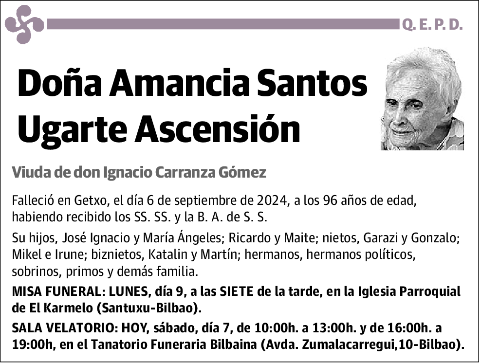 Amancia Santos Ugarte Ascensión