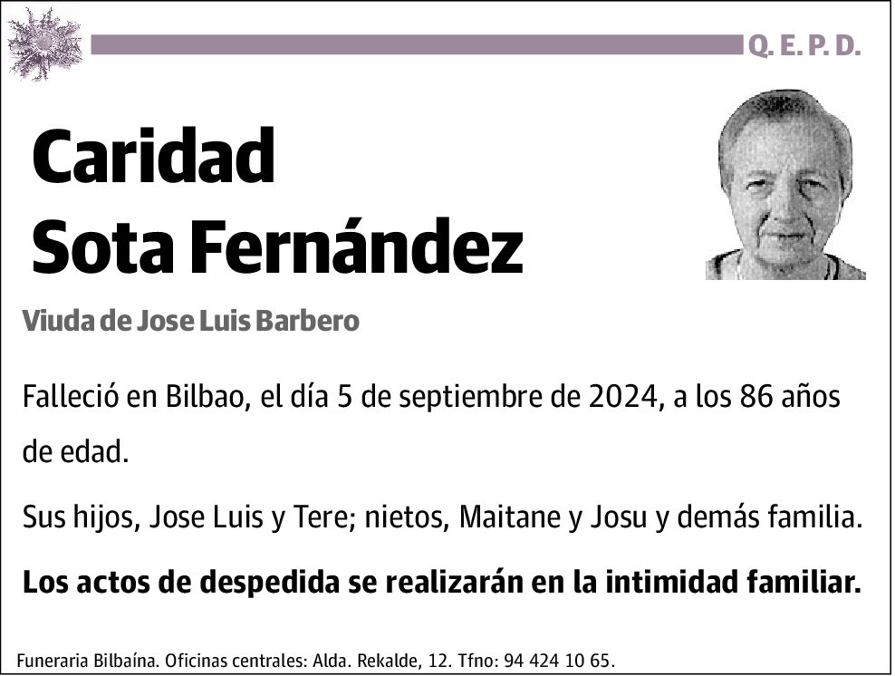 Caridad Sota Fernández