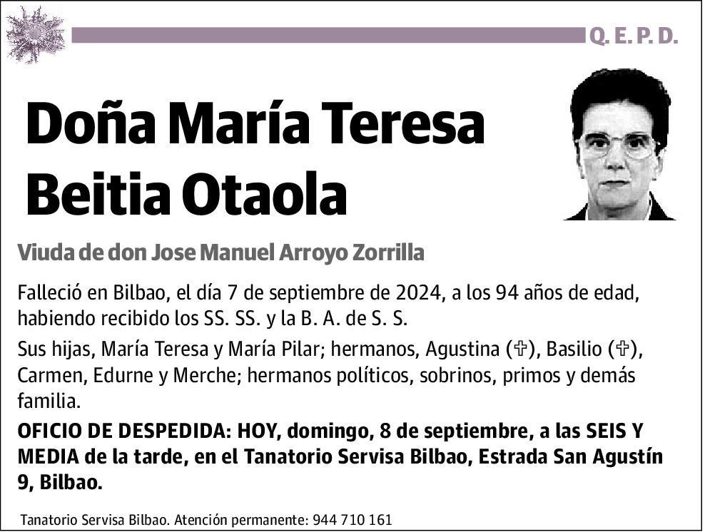 María Teresa Beitia Otaola
