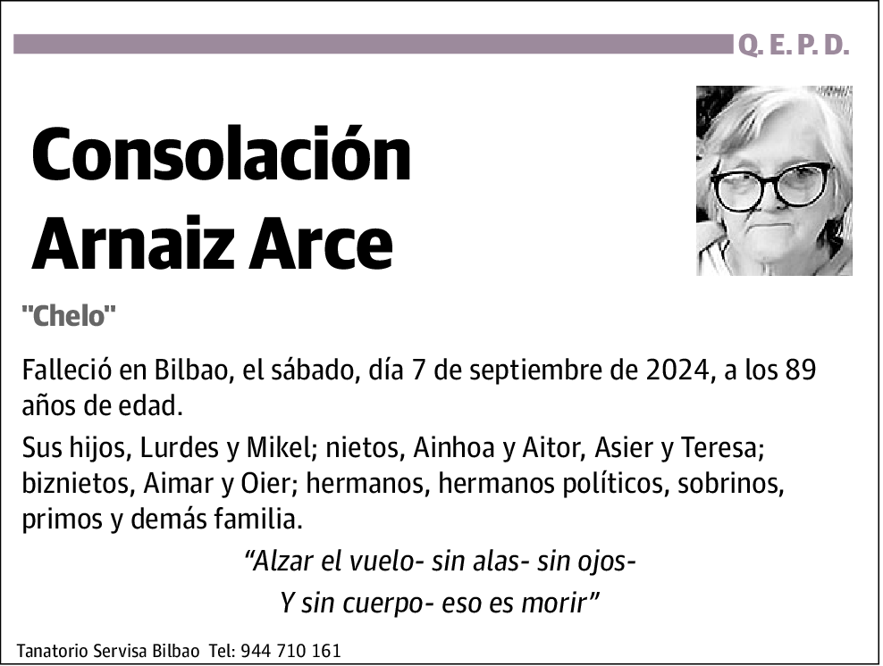 Consolación Arnaiz Arce