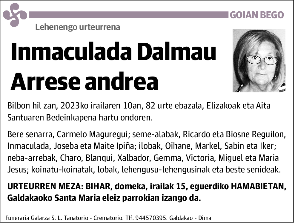 Inmaculada Dalmau Arrese