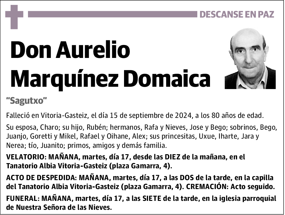 Aurelio Marquínez Domaica