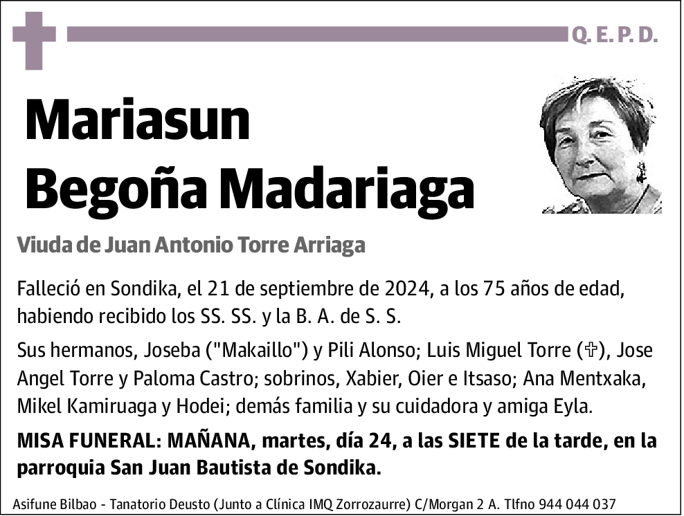 Mariasun Begoña Madariaga