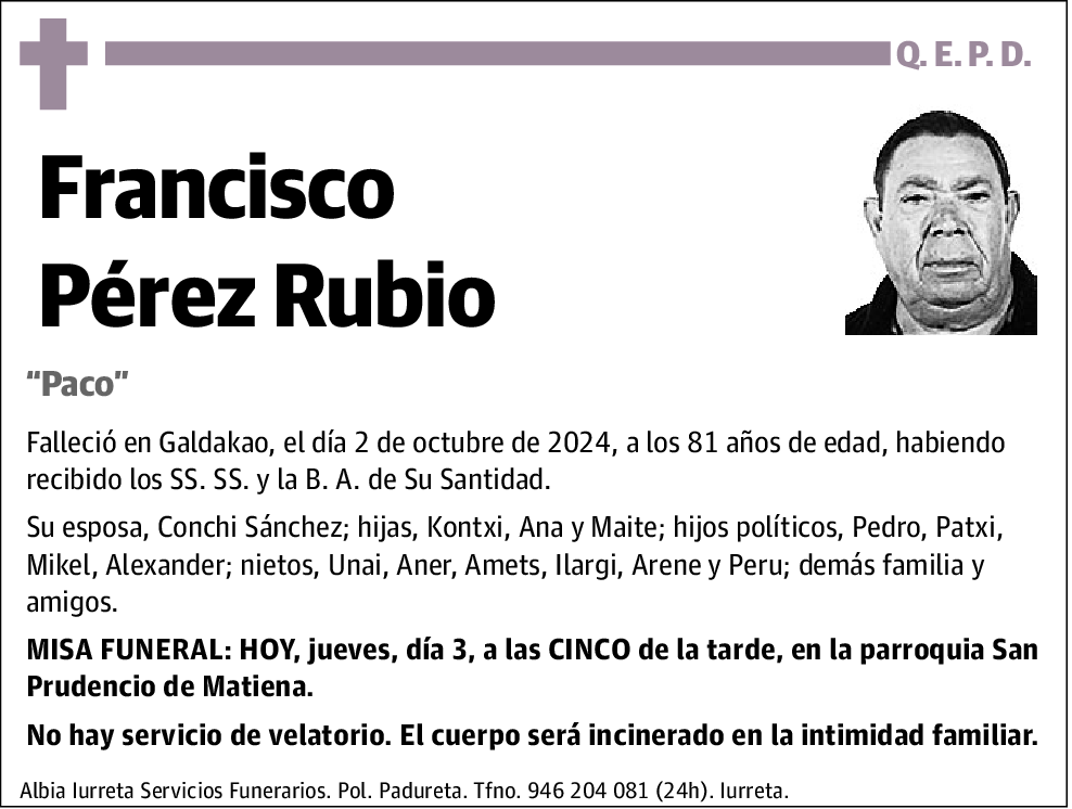 Francisco Pérez Rubio