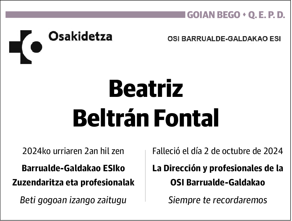 Beatriz Beltrán Fontal