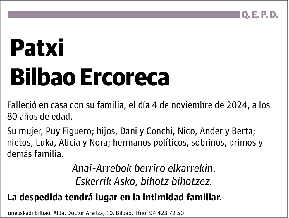 Patxi Bilbao Ercoreca
