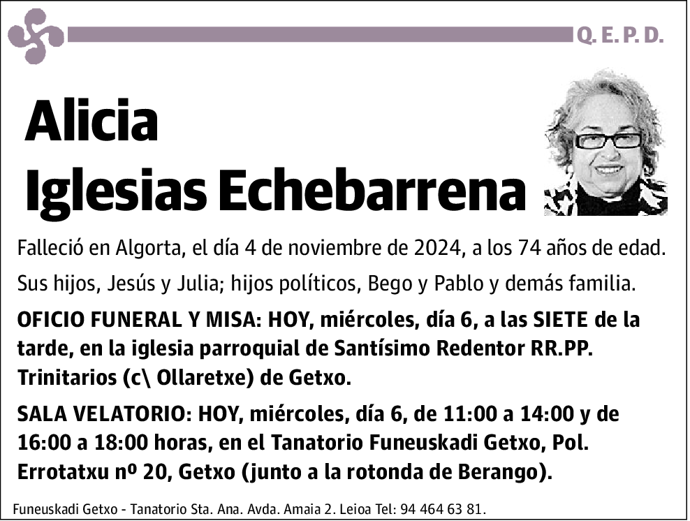 Alicia Iglesias Echebarrena