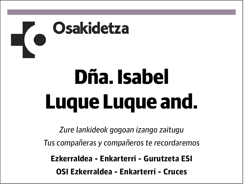 Isabel Luque Luque