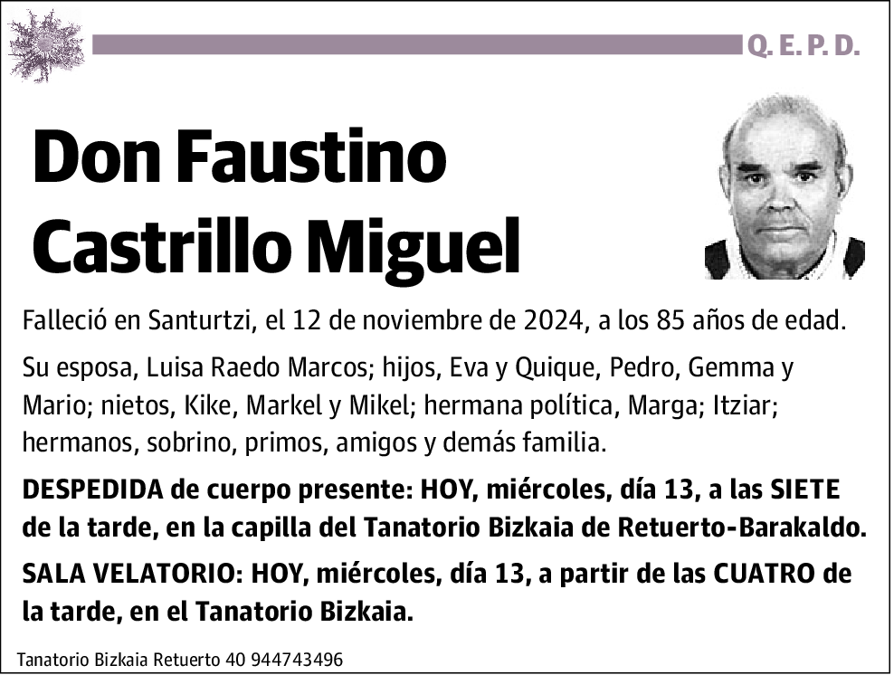 Faustino Castrillo Miguel