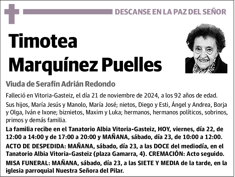 Timotea Marquínez Puelles