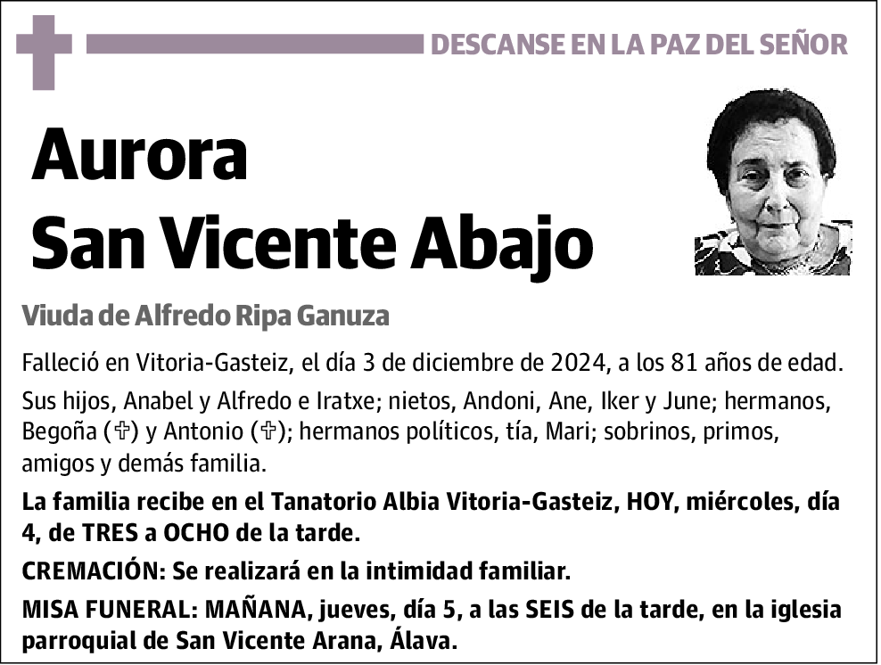 Aurora San Vicente Abajo