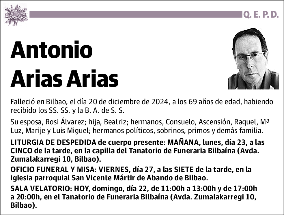 Antonio Arias Arias