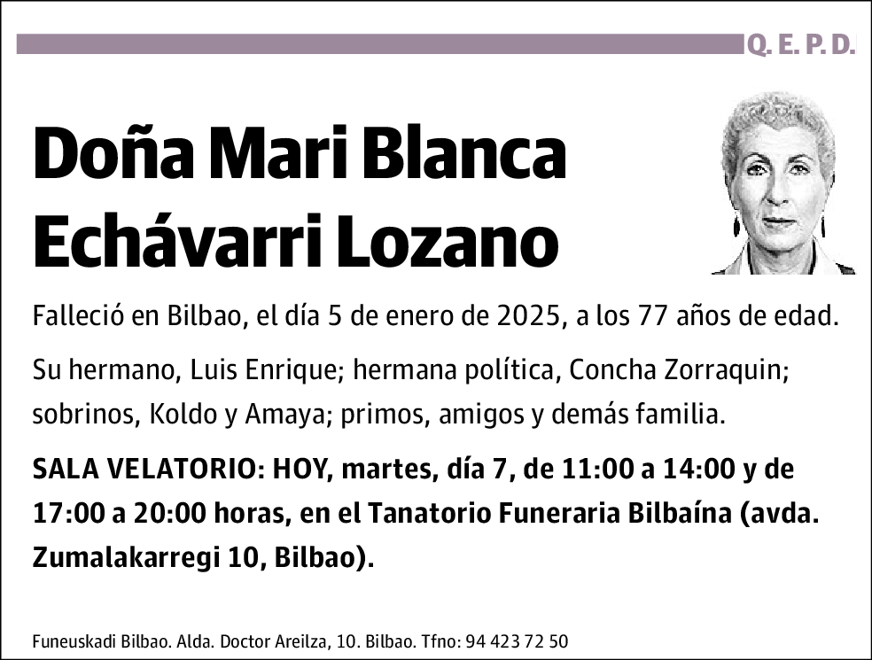 Mari Blanca Echávarri Lozano