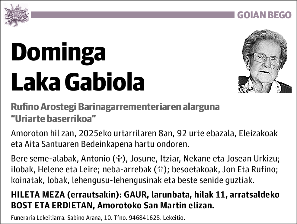 Dominga Laka Gabiola