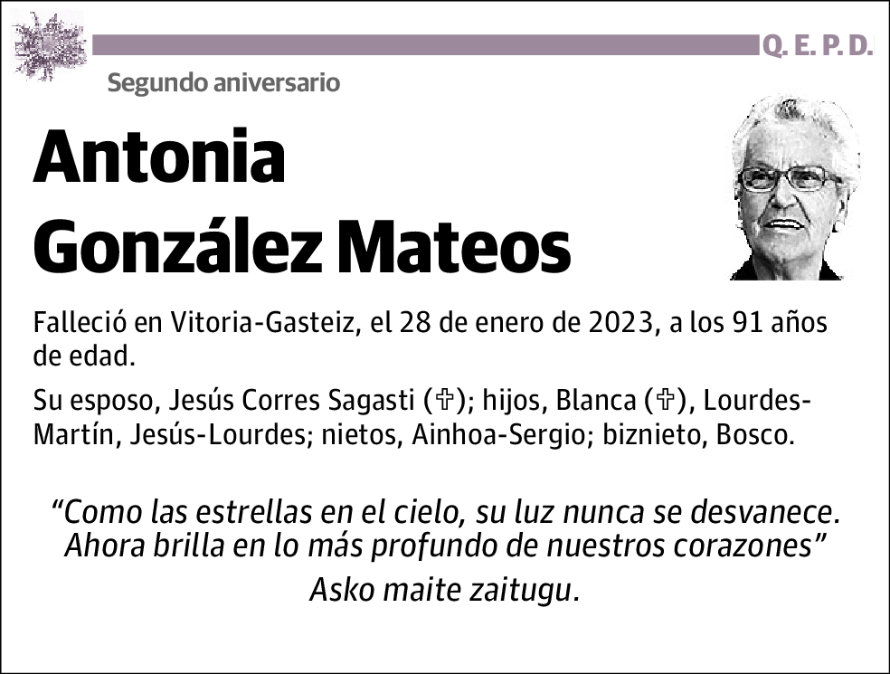 Antonia Gonzalez Mateos