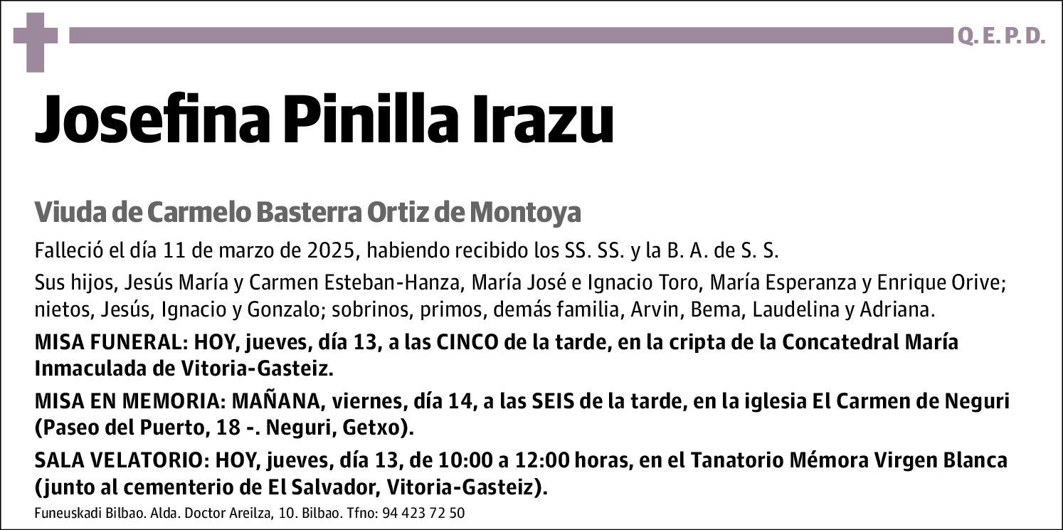 Josefina Pinilla Irazu