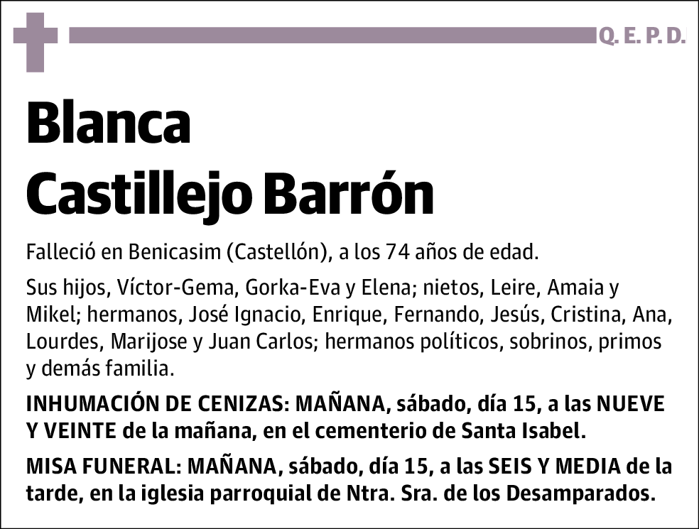 Blanca Castillejo Barrón