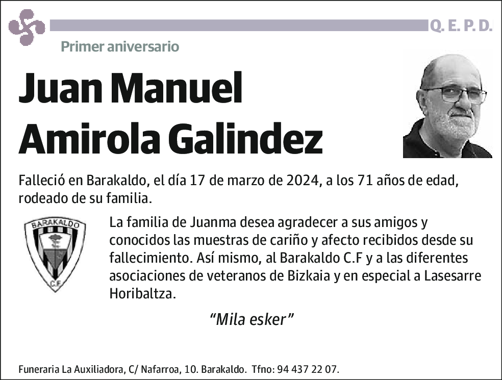 Juan Manuel Amirola Galindez