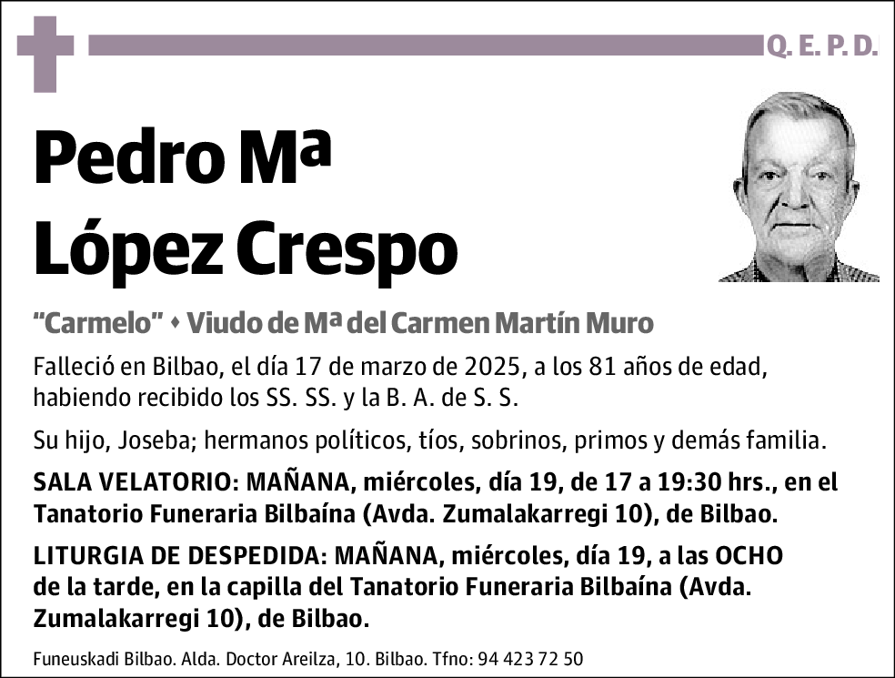 Pedro Mª López Crespo