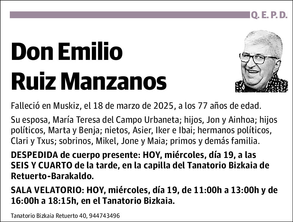 Emilio Ruiz Manzanos