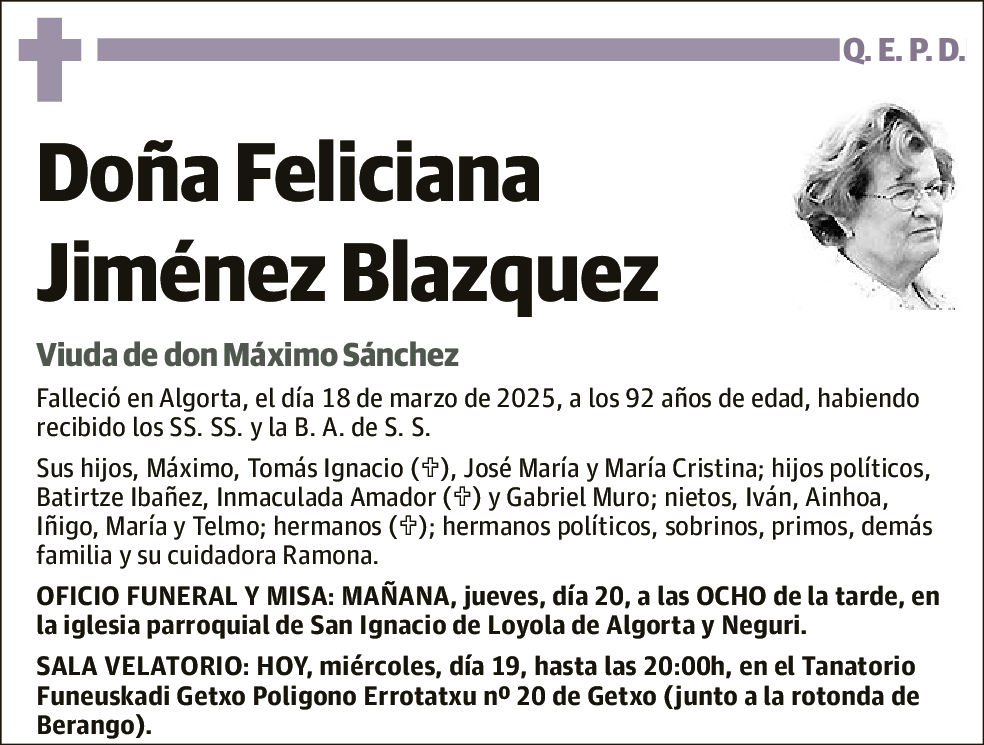 Feliciana Jiménez Blazquez