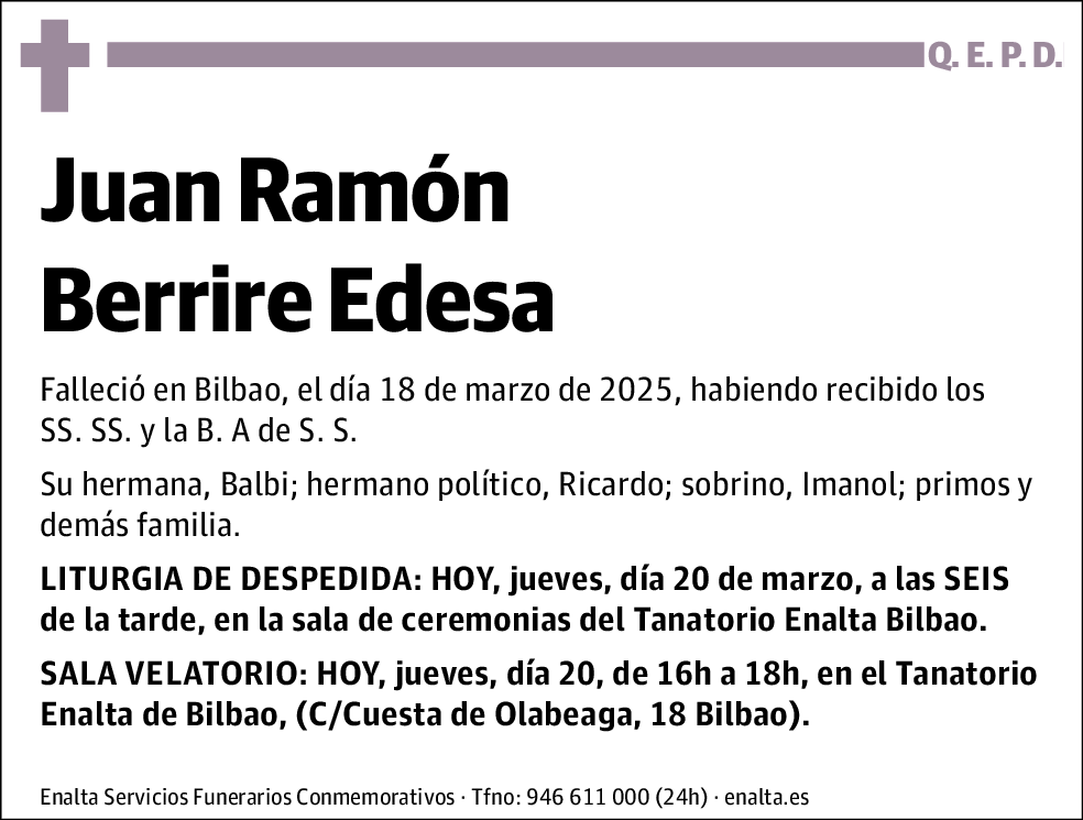 Juan Ramón Berrire Edesa