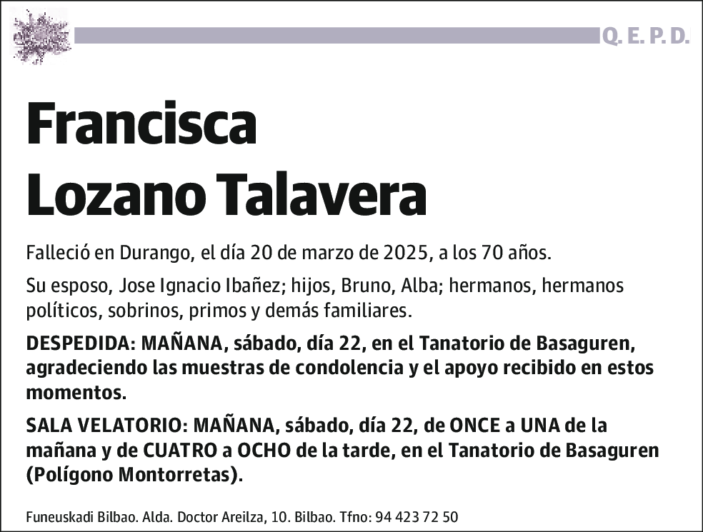 Francisca Lozano Talavera