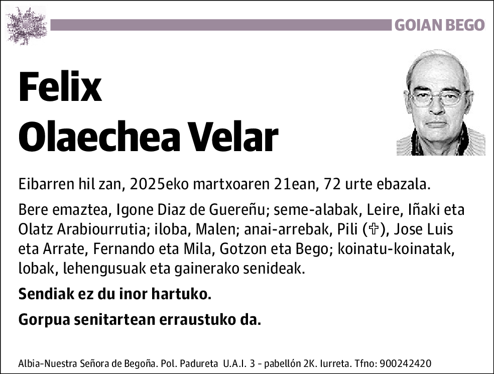 Felix Olaechea Velar