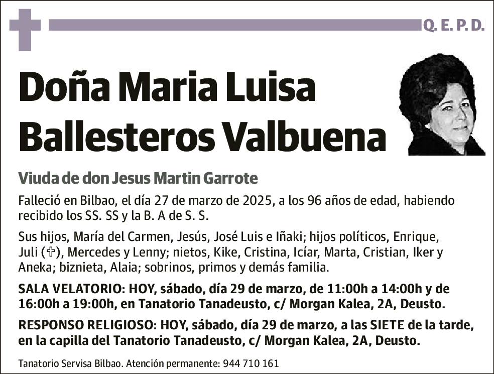 María Luisa Ballesteros Valbuena