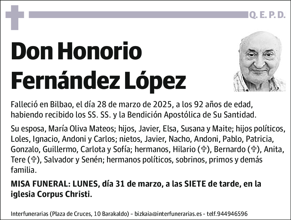 Honorio Fernández López