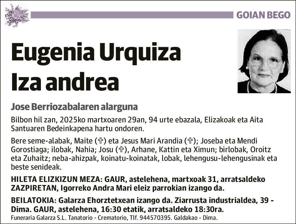Eugenia Urquiza Iza