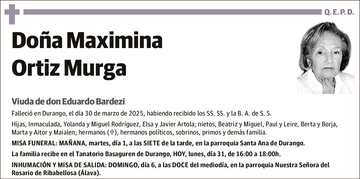 Maximina Ortiz Murga