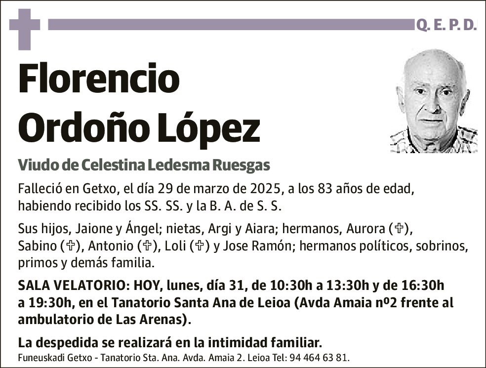 Florencio Ordoño López