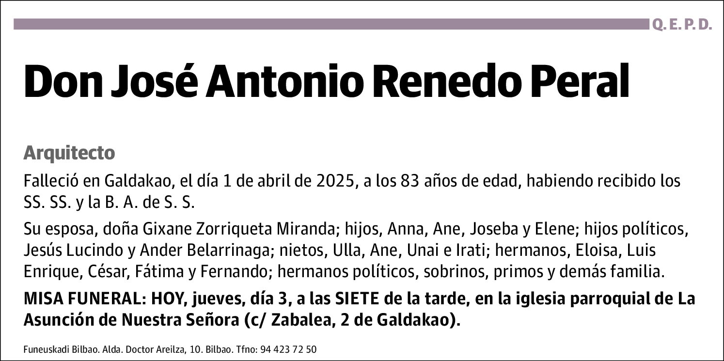 José Antonio Renedo Peral