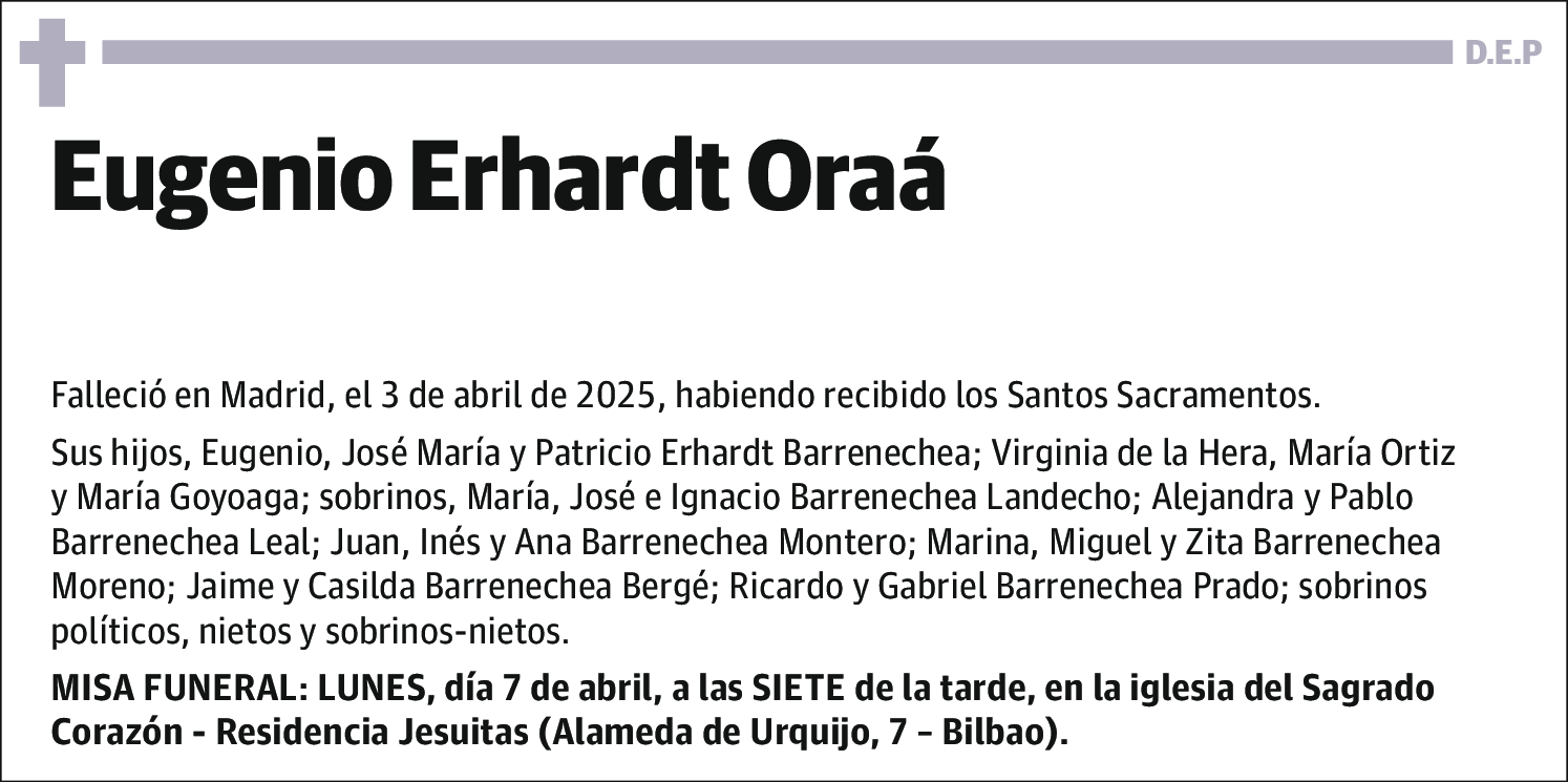 Eugenio Erhardt Oraá