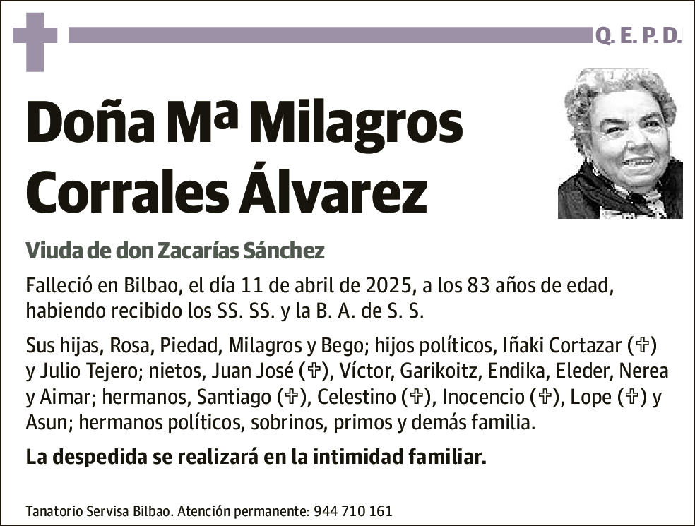 Maria Milagros Corrales Alvarez
