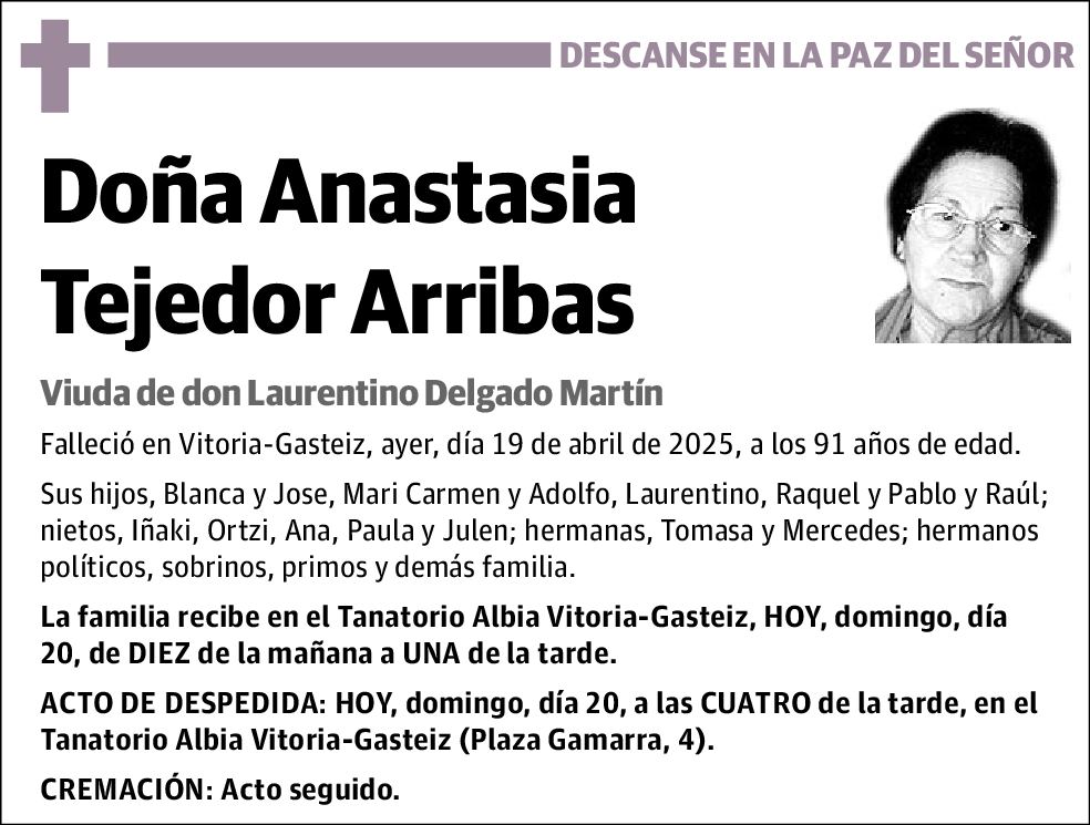 Anastasia Tejedor Arribas