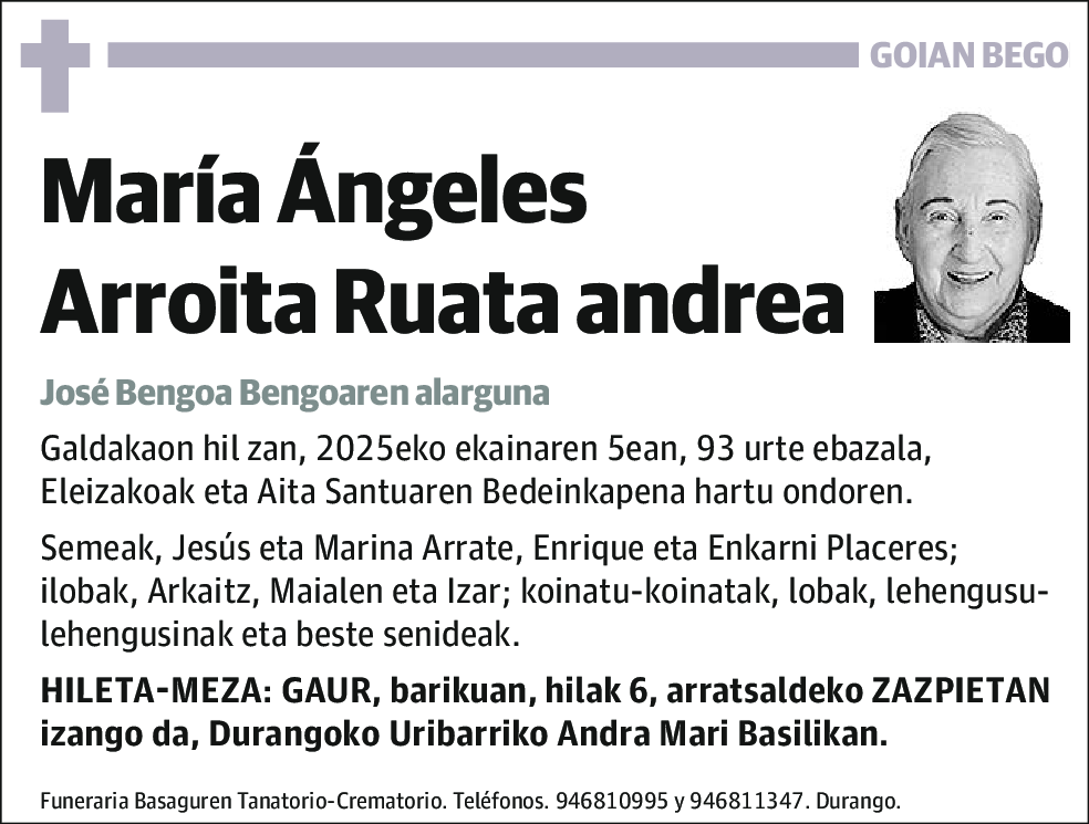 María Ángeles Arroita Ruata