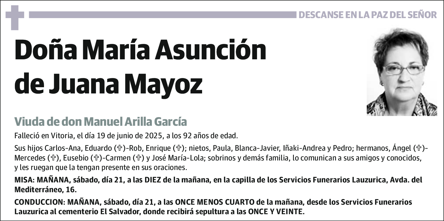 María Asunción de Juana Mayoz